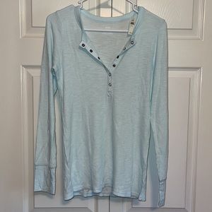 Aerie long sleeve waffle Henley